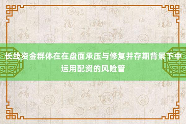 长线资金群体在在盘面承压与修复并存期背景下中运用配资的风险管
