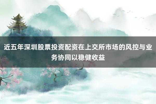 近五年深圳股票投资配资在上交所市场的风控与业务协同以稳健收益
