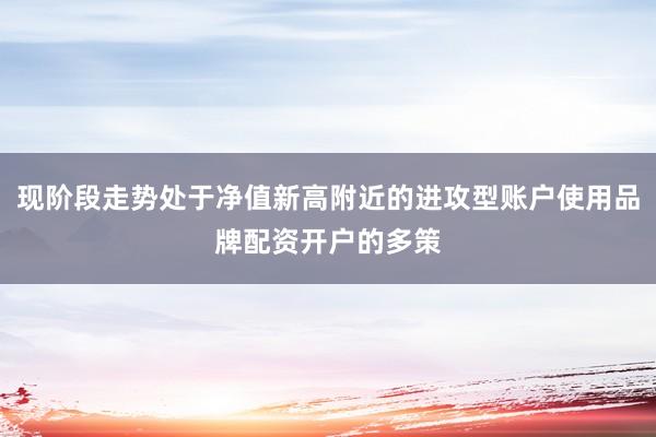 现阶段走势处于净值新高附近的进攻型账户使用品牌配资开户的多策