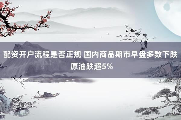 配资开户流程是否正规 国内商品期市早盘多数下跌 原油跌超5%